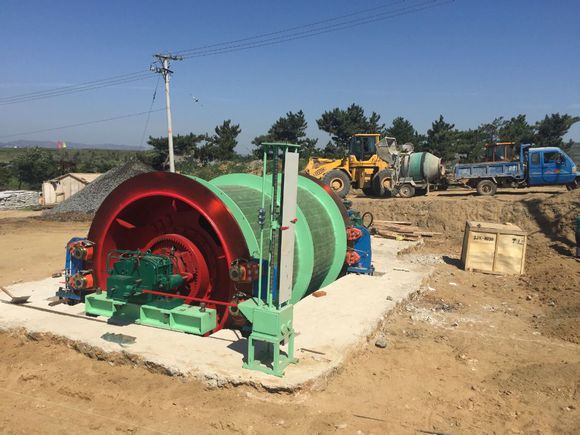 江西某矿山2米双卷筒矿井提升机案例